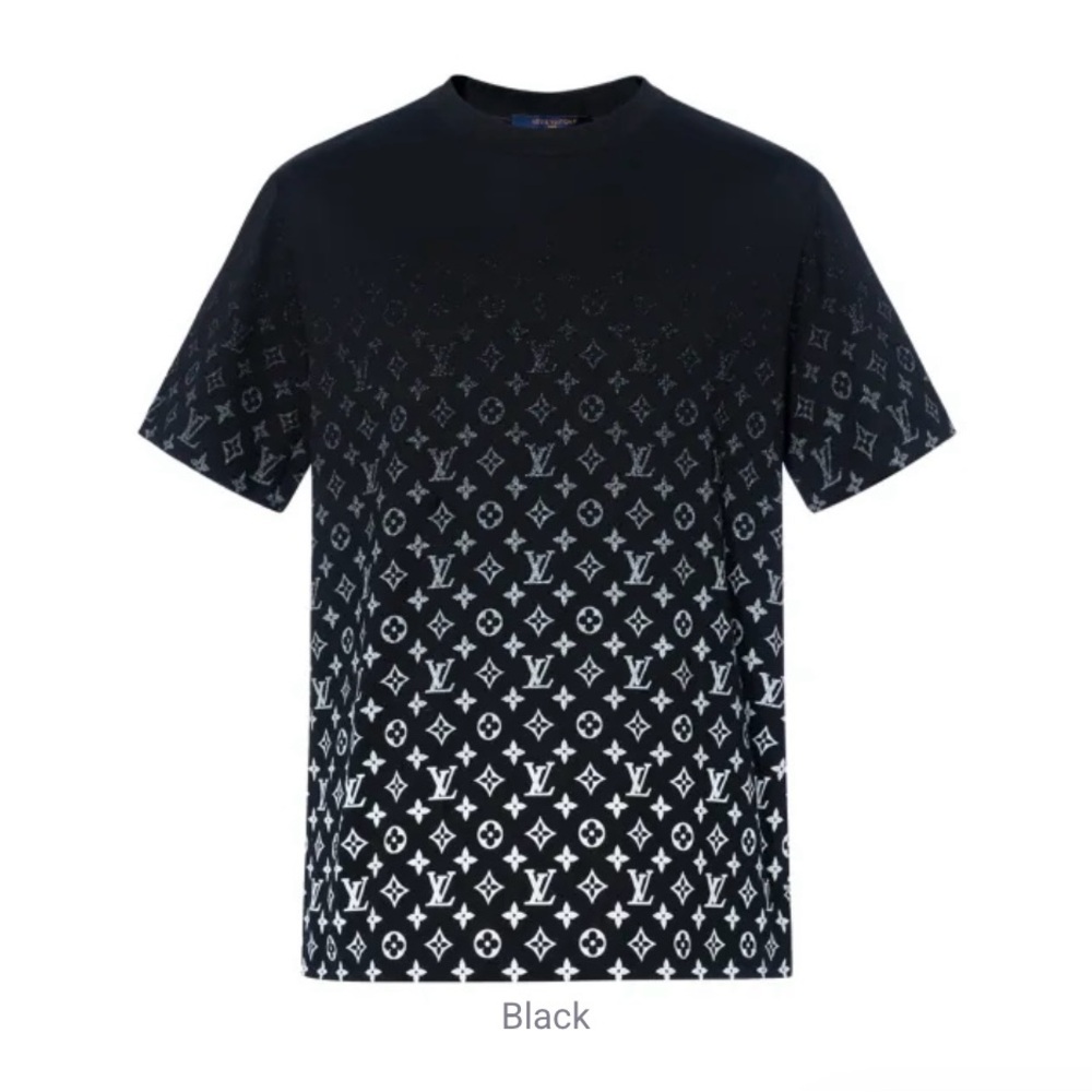 Louis Vuitton Black Short Sleeve Tee Monogram Gradient Shirt